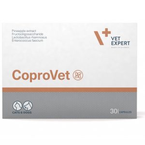 COPROVET, pastile contra ingerării fecalelor, VetExpert, 30 capsule Indicat pentru combaterea coprofagiei la câini si pisici.