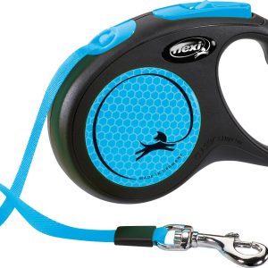 Lesa Flexi Banda, M: 5m/25 kg Albastru Neon, 209322