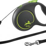 Lesa Flexi Black Design, Snur, S: 5m/12kg, Green, 12254