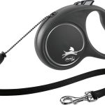 Lesa Flexi Black Design, Snur, M: 5m/20 kg, Negru, 12261