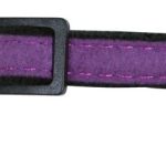 Zgardă catifelată cu clopoțel și strasuri