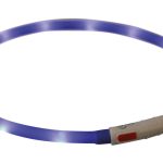 Zgarda/Led Incarcare Usb, XS-XL, 70 cm/10 mm, Albastru, 12642