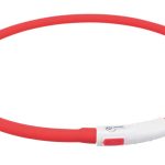 Zgarda/Led Incarcare Usb, XS-XL, 70 cm/10 mm, Rosu, 12643