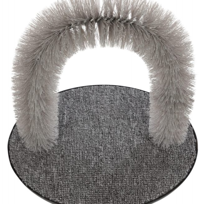 Perie masaj pentru pisica, 36 x 33 x 33 cm, gri, 23130