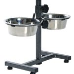 Stativ cu 2 castroane inox 2x0.75 l/15cm 24920