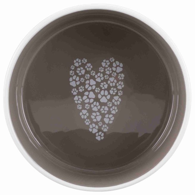 Castron ceramic Pet's Home, 0.8 l/ 16 cm, crem/taupe, 25054