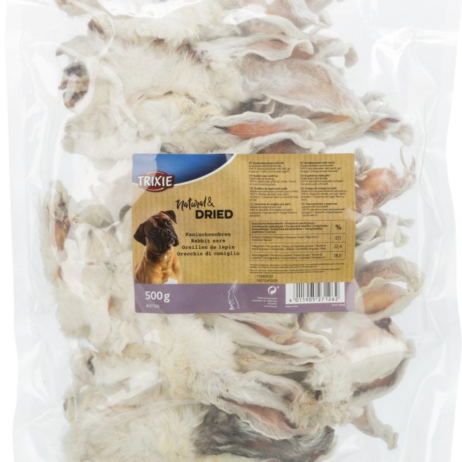 Urechi de iepure naturale uscate 500g