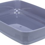 Litiera cu Margine, Delio, 38 x 20 x 50 cm, Mov deschis/ Alb, 40397