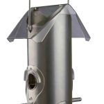 Hrănitoare păsări metal-plastic 80ml 14x25x14cm