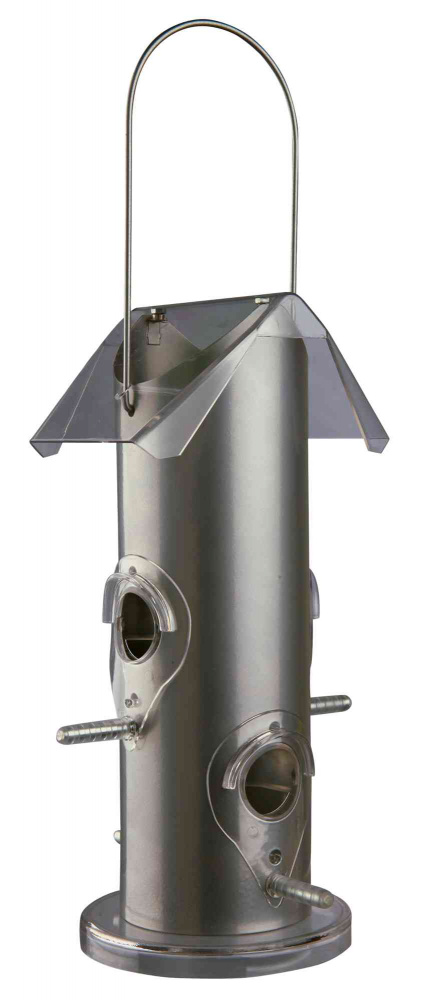 Hrănitoare păsări metal-plastic 80ml 14x25x14cm