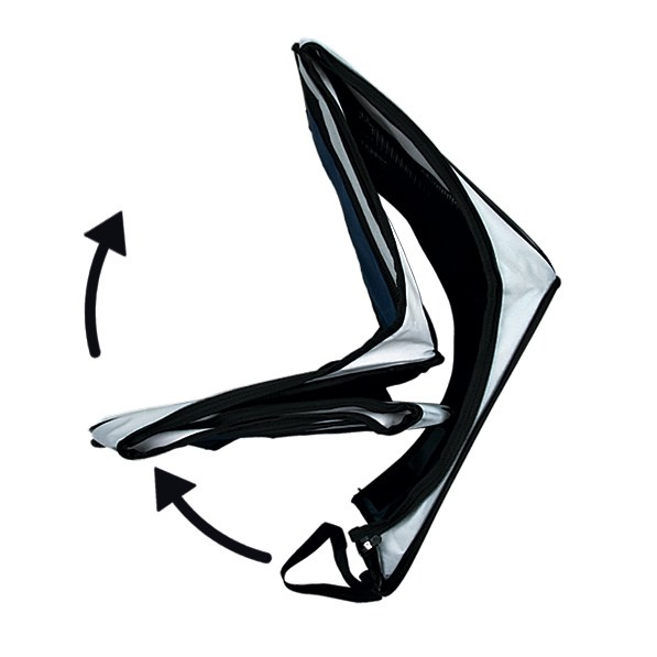 Tarc Kennel Nylon 130x55 cm Albastru/Gri 64054