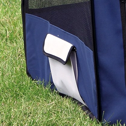 Tarc Kennel Nylon 130x55 cm Albastru/Gri 64054
