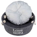 Coș animale rotund Lian 37cm antracit, 38395