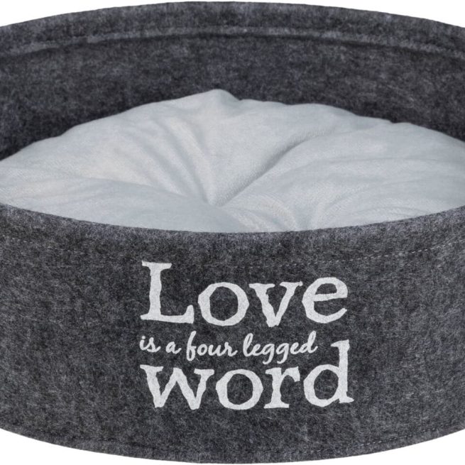 Coș animale rotund Lian 37cm antracit, 38395