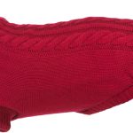 Pulover Kenton pentru Caini, L, 55 cm, Rosu, 680038