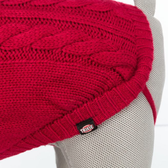 Pulover Kenton pentru Caini, M, 50 cm, Rosu, 680037