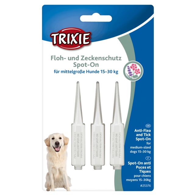 Picături antiparazitare naturale pentru câini, 15-30kg, 3x5ml