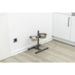 Stativ cu 2 castroane inox 2x0.75 l/15cm 24920