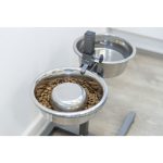Stativ cu 2 castroane inox 2x0.75 l/15cm 24920