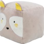 Jucărie cap vulpe pătrat din pluș 13cm