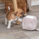 Jucărie cap vulpe pătrat din pluș 13cm