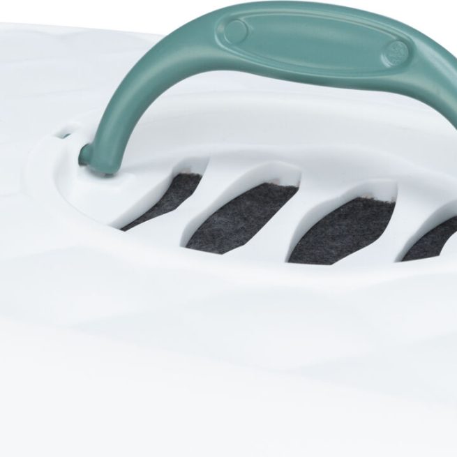 Litieră Davio cu filtru carbon și capac 56×39×39cm vernil