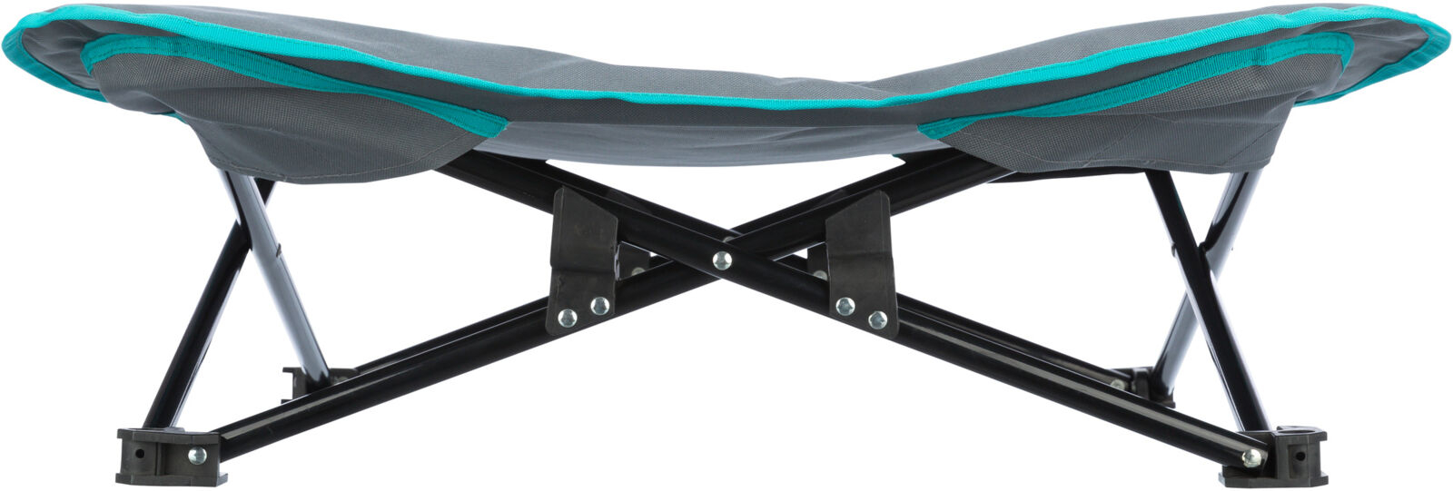 Pat camping pentru câini 69×20×69cm gri 28215