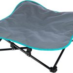 Pat camping pentru câini 69×20×69cm gri 28215