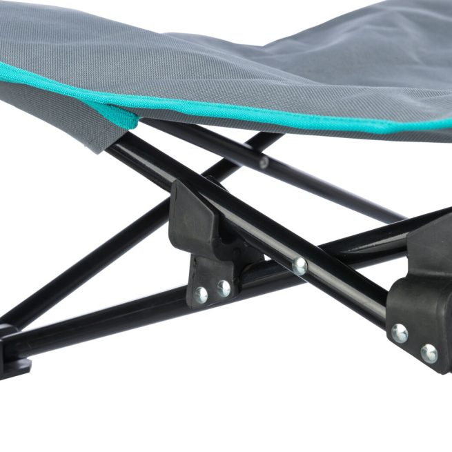 Pat camping pentru câini 69×20×69cm gri 28215