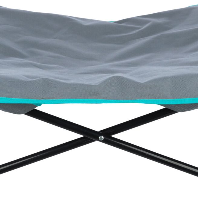 Pat camping pentru câini 69×20×69cm gri 28215