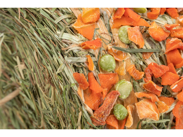 Balot natural cu mazăre/morcovi pentru rozătoare 250g