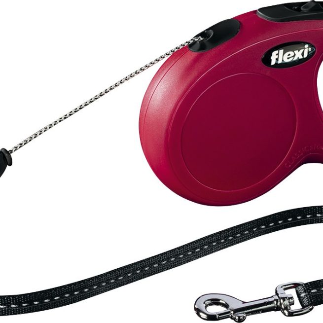 Lesa Flexi Snur Classic S 5 m /12 kg Rosu 11783