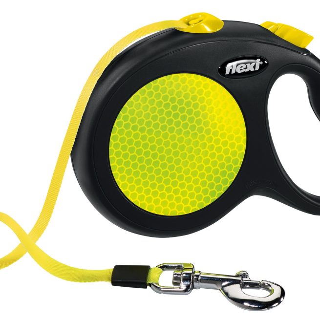 Lesa Flexi New Classic Neon cu Banda L 5 m 20917