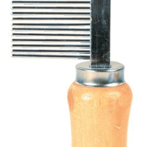 Pieptăn păr des mâner lemn 17cm 2390