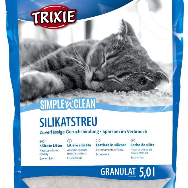 Nisip-silicat de litieră Simple&Clean 5L