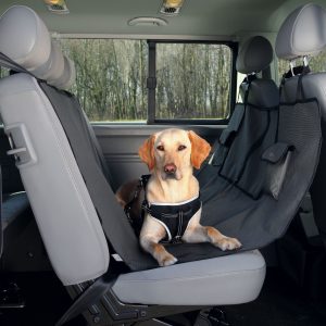 Husa Auto 1.40x1.45 m Negru/Maro 13233