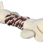 Jucărie pluș câine cu sfoară 32cm